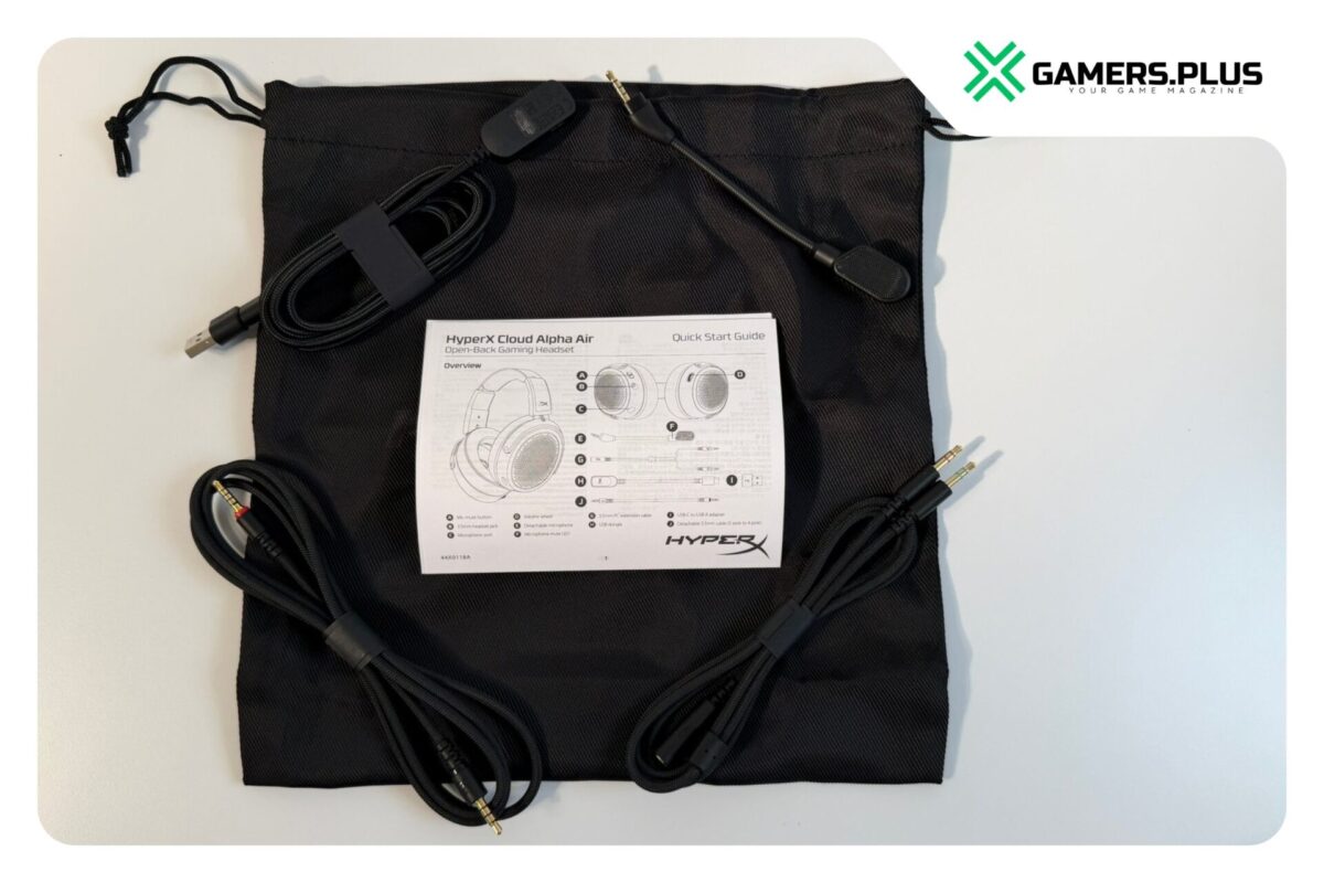 HyperX Cloud Alpha Air Lieferumfang komplett